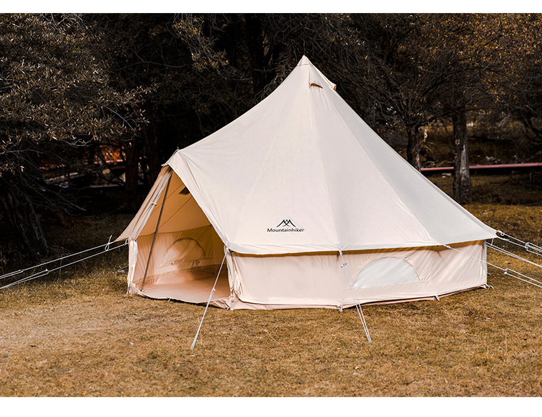 Cheap Goat Tents Mountainhiker 2022 5 8people 6M*6M Cotton Tent Light Luxury Camp Outdoor Camping Travel Self driving Yurt Large Waterproof Tent   